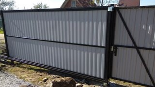 Купить сваи для ворот в Фурманов. Заказать ворота на сваях под ключ от 22071 руб